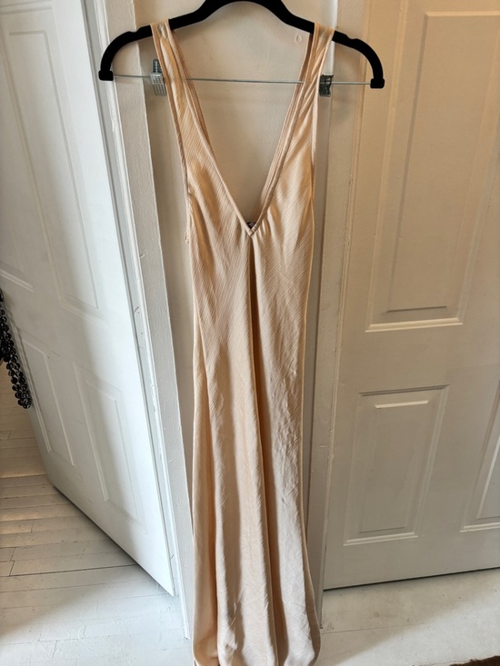 TROIS Dresses & Skirts - Trois Beige Maxi Slip Dress
